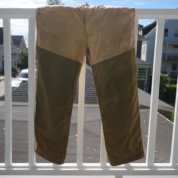 *** SAFTBAK Heavy Army Duck Canvas Brush Pants VTG - Picture 4 of 8